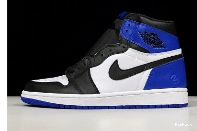 ROYAL-WHITE JORDAN “FRAGMENT” 1 AIR MENS RETRO SPORT BLACK 716371-040 0731